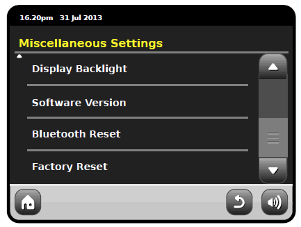 Gdy zechcesz usunąc wszelkie informacje o sparowanych urządzeniach z pamięci X3, wybierz Settings w menu głównym, następnie Miscellaneous Settings i Bluetooth Reset. 2.