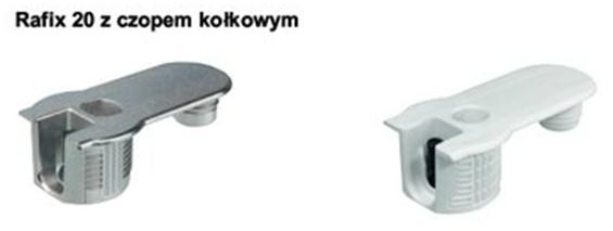 Rafix 20 Rafix z czopem (podwójny) Czop kołkowy stosowany w podwójnych złączkach Rafix spełnia dwie podstawowe funkcje: