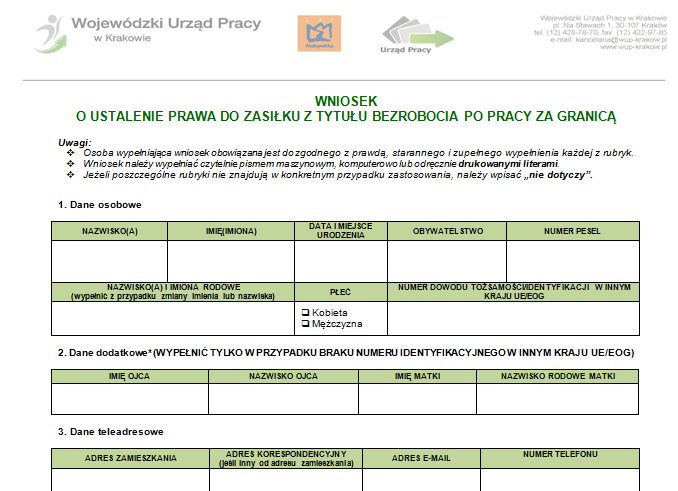 Zasiłek dla bezrobotnych po pracy za granicą Po powrocie do Polski należy zarejestrować się w powiatowym urzędzie pracy właściwym ze względu na miejsce swojego zameldowania stałego lub