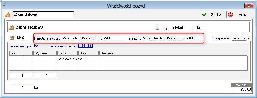 Podpowiadanie rejestru odwrotnego obciążenia na dokumentach z samoopodatkowaniem Wystawiając fakturę zakupu, która w definicji typu dokumentu ma zaznaczoną opcję "samoopodatkowanie", program