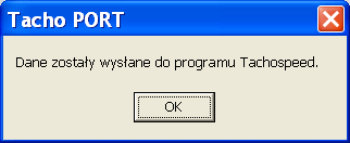 10. Integracja danych cyfrowych z wykresówkami W programie TachoPORT możliwy jest eksport danych cyfrowych do programów zewnętrznych. Program TachoPORT współpracuje z programem Tachospeed.