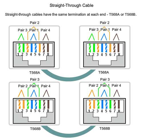 Types of Connections in a LAN Identify the pinout of the straight-through and crossover cables 15