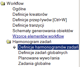 Harmonogram będzie aktywowany w momencie gdy zostanie zainicjowane zadanie na podstawie tej definicji.