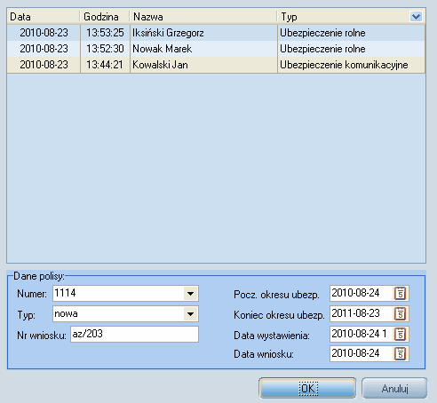 Korzystanie z funkcji programu AGENT.m6 19 następnie kliknięcie ikony kalkulatora z górnego menu. W otwartym oknie wczytywania kalkulacji należy wybrać kalkulację zapisaną wcześniej w kalkulatorze.