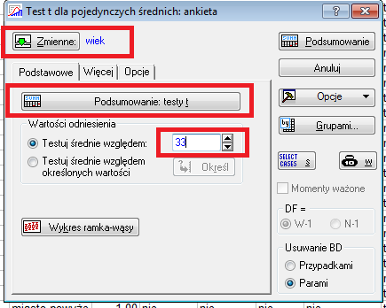 wartości otrzymujemy skoroszyt z wynikami testu. Tak samo jak wcześniej zauwa zamy ró znice pomi ¾edzy oboma programami wynikajace ¾ z zaokragleń.