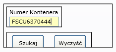 AUTOSTORE- INSTRUKCJA DLA ARMATORÓW Menu: Kontener-> Zapytanie Szczegółowe Umożliwia