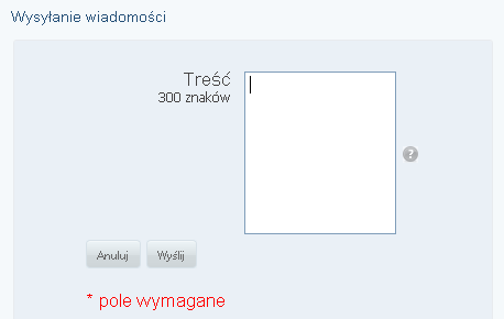 Rysunek 40 Wysyłanie wiadomości do profilu 8. Wprowadź tekst zaproszenia do pola Treść. 9. Wybierz przycisk Wyślij. 10. Wybierz z menu bocznego zakładkę Społeczność. 11.