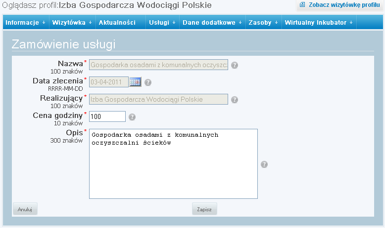 7. Wybierz przycisk Zamów.