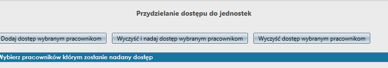 Po zatwierdzeniu nadania dostępu, osoba, której przyznano taki dostęp będzie miała dostęp do koszulek innych jednostek np.