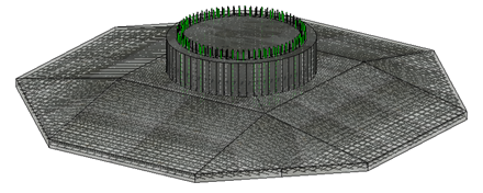 Dla przykładu: schematyczny i uproszczony model stalowy, wystarczający na etapie modelowania architektonicznego zostanie wzbogacony o niezbędne szczegóły konstrukcyjne, takie jak na przykład