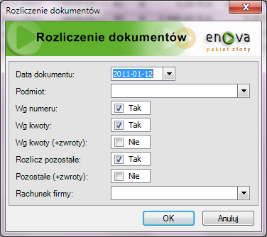 1 Uzgodnienie sald rozrachunków z kontrahentami. 1.