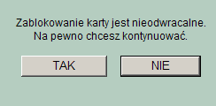 AKTYWACJA KARTY Dla kart o statusie nieaktywna dostępny jest w kolumnie Akcja przycisk aktywacja.