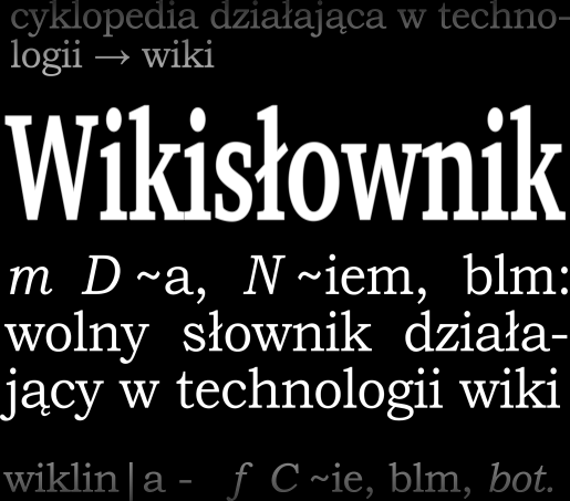 Czym jest Wikisłownik?