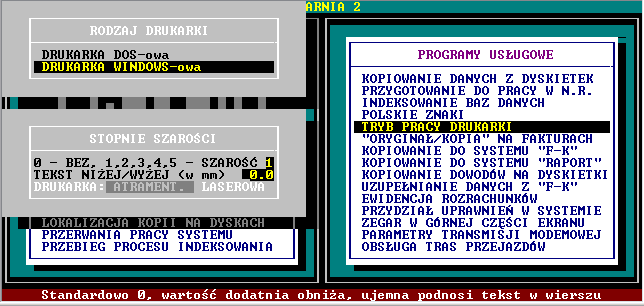 POLSKIE ZNAKI - KOD MAZOWIA POLSKIE ZNAKI - KOD LATIN 2 Jeśli wykorzystywana jest drukarka Windowsowa taka możliwość nie jest dostępna.