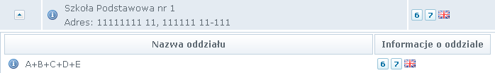 Podstawowe informacje dotyczące przeglądania oferty edukacyjnej Aby wyświetlić dodatkowe informacje o jednostce należy kliknąć w jego nazwę lub ikonę.
