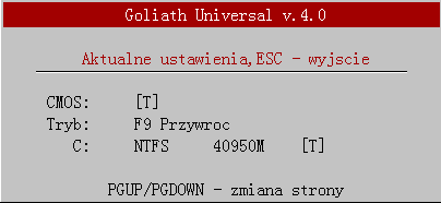 4. Ustawienia dodatkowe i potwierdzenie instalacji wybranych ustawień. Instaluj kontynuacja instalacji z domyślnym hasłem oraz bez ochrony CMOS. UWAGA!