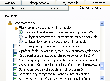 Możesz też wyczyścić już zapisane hasła w zakładce [Ogólne] [Usuń] przyciskiem [Usuń hasła]; W zakładce [zaawansowane] zaznacz