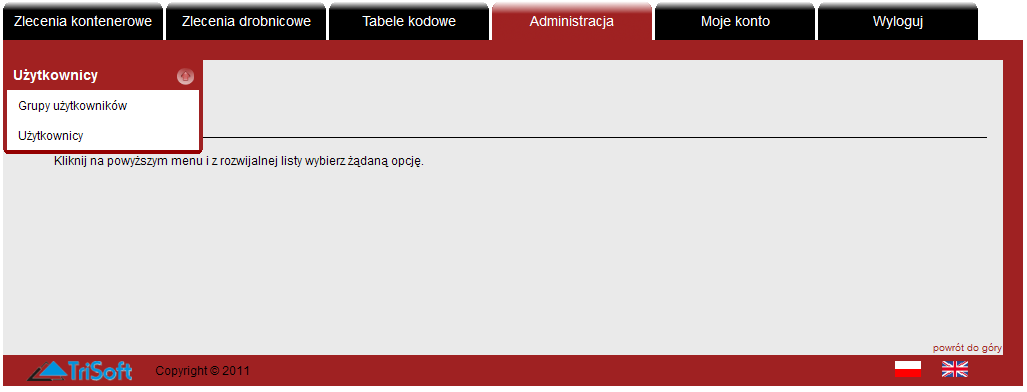 1. Logowanie do systemu Aby zalogować się do systemu naleŝy podać kod firmy, identyfikator uŝytkownika oraz jego hasło.