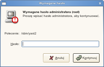 nazywany YaST (Yet another Setup Tool) Aby uruchomić YaSTa, klikamy na znajdujący się w Przeglądarce aplikacji aktywator (grupa System).