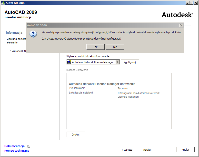 Instalacja sieciowa Autodesk AutoCAD oraz wertykali Łukasz Kuras Licencja sieciowa w przypadku produktów Autodesk rozdzielana jest za pomocą odpowiedniego oprogramowania zwanego Menedżerem licencji