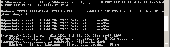 Konfiguracja R3 r3#show running config ipv6 address 2001:3:1:104::1/64 ipv6 address 2001:3:1:103::2/64 no fair-queue clock rate 64000 ipv6 router ospf 100 router-id 3.3.3.3 log-adjacency-changes area 1 range 2001:3:1::/48 C.