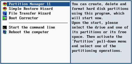Reboot the computer (uruchom ponownie komputer); Power off the computer (wyłącz komputer). Aby poruszad się w menu, użyj klawiszy strzałek na klawiaturze.