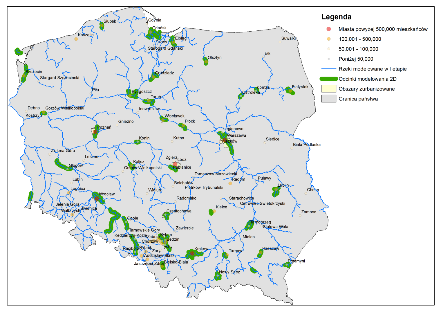 Obliczenia za pomocą modeli dwuwymiarowych wykonane będą