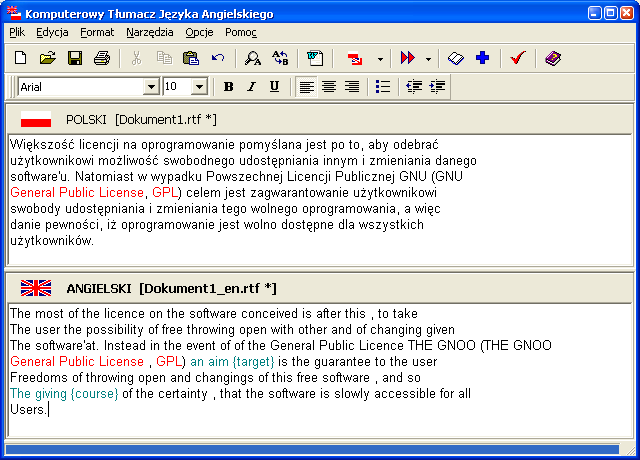 możliwość regulacji różnego typu parametrów wymowy, integrowanie syntezera, przy pomocy mechanizmu DDE, z innymi programami pracującymi pod Microsoft Windows.