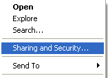 udostępniania plików w systemie Windows XP Tworzenie udostępnionego folderu W tej części opisano, jak skonfigurować udostępnianie plików za pomocą funkcji Prostego udostępniania plików.