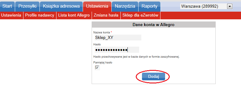 12. Potwierdzenie wprowadzenia zmian pojawi się w komunikacie wyświetlonym u góry strony. 13.