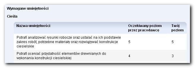 Przykładowy wygląd listy Moje aplikacje znajduje się na rysunku poniżej: Można podejrzeć swoją wysłaną ofertę, klikając na jej nazwę.