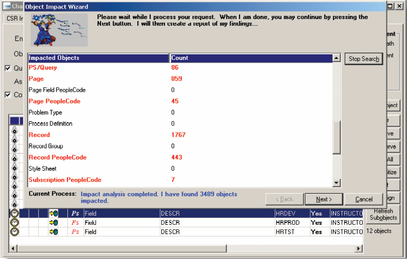 Zarządzanie wydajnością aplikacji 22 Zarządzanie zmianami w aplikacji STAT (Peoplesoft i Oracle E-Business) - Zapisuje zmiany wdrożonej aplikacji