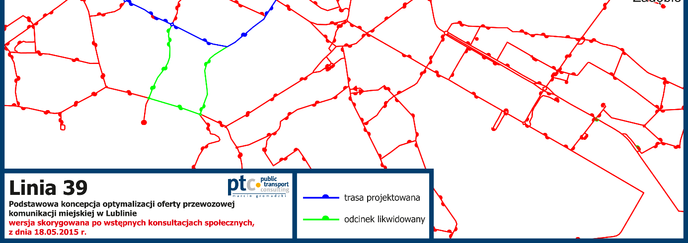 Linię 26 na skróconym odcinku trasy zastąpią odpowiednio linie: 31 na wspólnym odcinku trasy do pl. Litewskiego i 154 w ciągu ulic: Jana Pawła II Armii Krajowej Bohaterów Monte Cassino al. Kraśnicka.