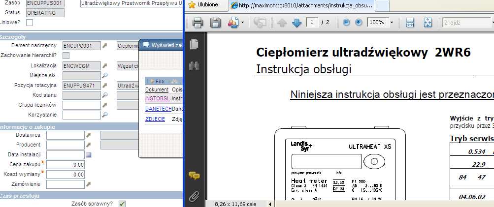 MoŜliwość wprowadzania parametrów technicznych