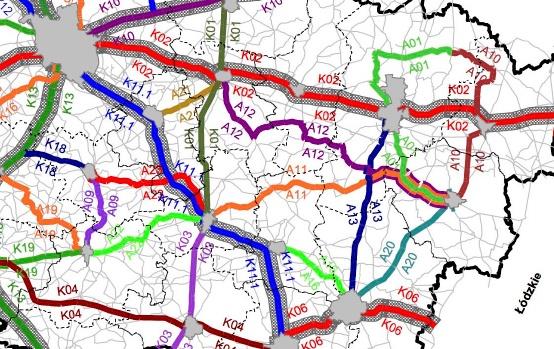 Źródło: Plan Zrównoważonego Rozwoju Publicznego Transportu Zbiorowego dla Województwa Wilekopolskiego - projekt Rysunek 4.