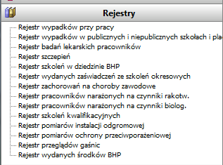 ASYSTENT BHP W programie możemy także tworzyć dokumentację związaną z odzieżą i