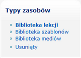 UWAGA! Powyższy przycisk jest dostępny tylko do momentu utworzenia pierwszej lekcji.
