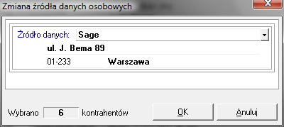 Symfonia Finanse i Księgowość 5 / 16 Przerwij - po wybraniu tej opcji program przerwie dalsze wykonywanie operacji rejestracji udostępnienia danych osobowych.