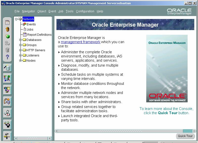 Enterprise Manager 9.2 jako narzędzie wspomagające proces strojenia i przewidywania problemów 57 1.