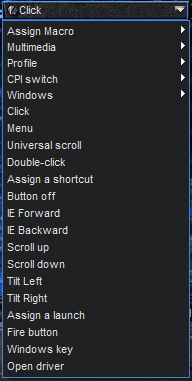 You can bind one of more than 40 functions to keys labeled by numbers on the schema above.