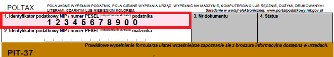 2. Dane identyfikacyjne podatnika i adres zamieszkania Należy uzupełnić swoje dane osobowe oraz adres PIT-40A Sekcja C PIT-37 Sekcja B.