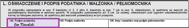 8. Przekazanie 1% podatku na Organizację Pożytku Publicznego Aby przekazać 1% swojego podatku na rzecz organizacji pożytku publicznego konieczne jest podanie numeru KRS organizacji w pozycji 131,