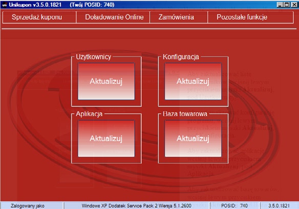 Prawa użytkowników możesz zmienić, jeśli masz do tego odpowiednie uprawnienia, zaznaczając lub odznaczając odpowiednie funkcje (klikając w białe okienko obok funkcji).