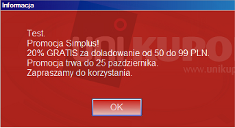 Jeżeli wpisany przez Ciebie kod jest poprawny, nastąpi zalogowanie do systemu.