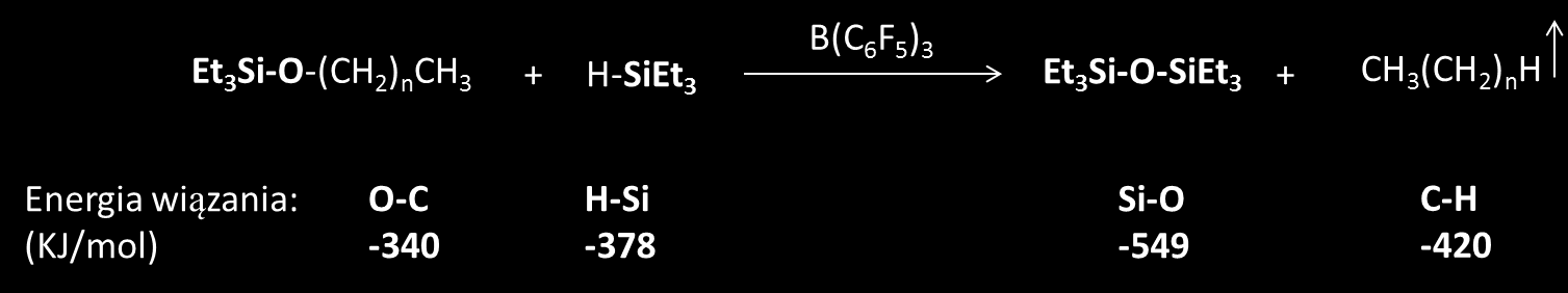 Aldera [41], kondensacji aldolowej [46] czy też alilowaniu alkoholi [47]. Ostatnio boran 9 został opisany jako katalizator reakcji redukcji związków organicznych przez wodorosilany.
