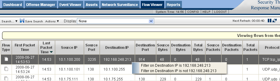 10. Analiza stanu sieci (Flow Viewer, Network Surveillance) Konsola Flow Viewer umoŝliwia monitorowanie i analizowanie w czasie rzeczywistym informacji na temat ruch sieciowego (Flow) oraz