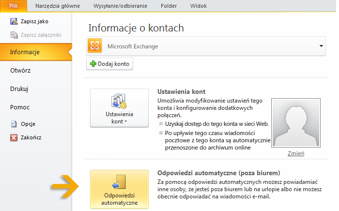 W programie Outlook 2010 nadal można eksportowad i importowad elementy.