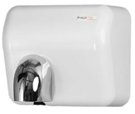 SUSZARKI DO RĄK Tworzywo sztuczne ABS Suszarka do rąk automat ECOFLOW 550W ABS BIAŁA Rozmiary : szer. 22,1cm/wys. 28,5cm/gł.