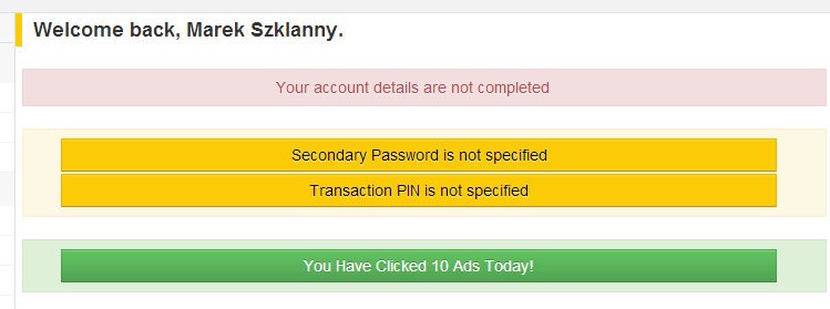 poverejay Pojawi się kolejne okienko, kliknij w Secondary Password is not specified.