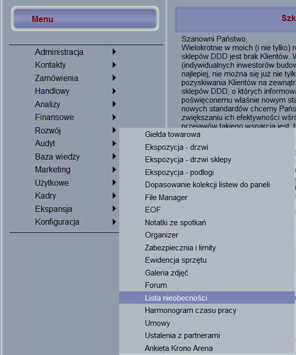 Rozwiązania HR w BizFlow er Kartoteka pracownicza Ewidencja